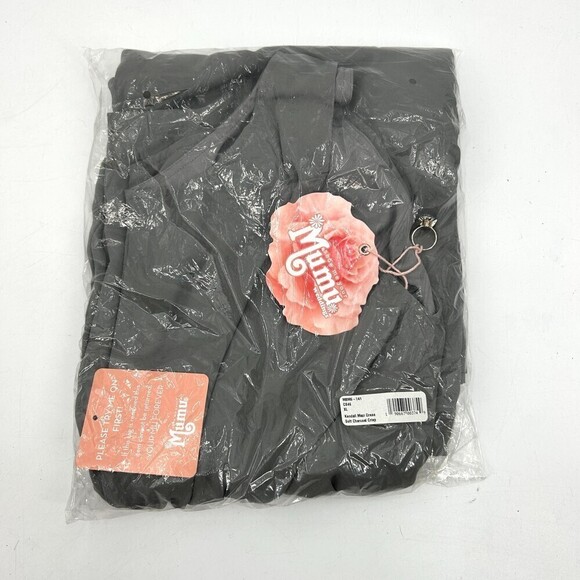 NWT SHOW ME YOUR MUMU Kendall Maxi Dress Gray Side Slit Low Back Bridesmaid XL - Picture 3 of 5